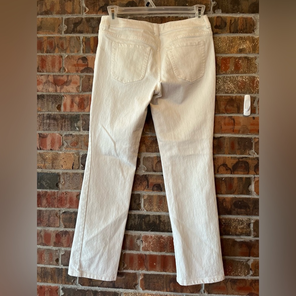 Chico’s White Denim Straight Leg Women’s Jeans Size:0 waist:32 - Picture 2 of 6